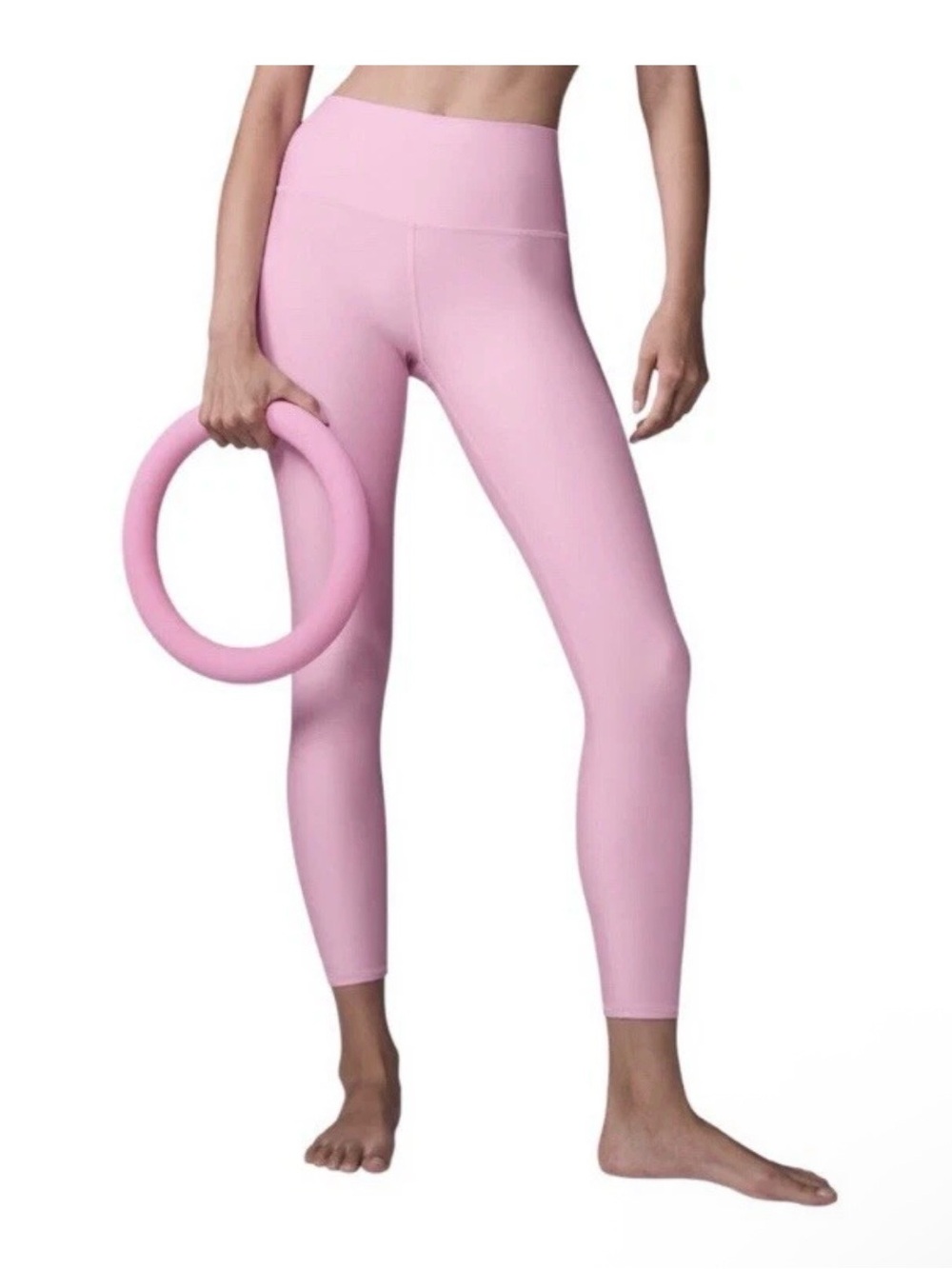 NWT Alo Yoga 7/8 High-Waist Airlift Leggings in Sweet Pink Sz L